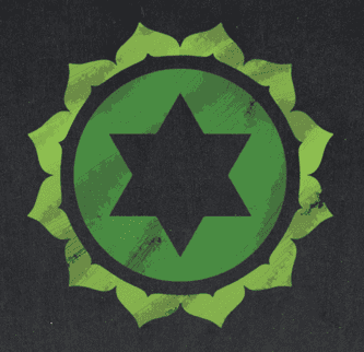 Symbol des Herzchakras in Grün – Anahata Chakra als Energiezentrum für Liebe, Mitgefühl und emotionale Heilung. Illustration für den Blogartikel „Was ist ein Chakra“.