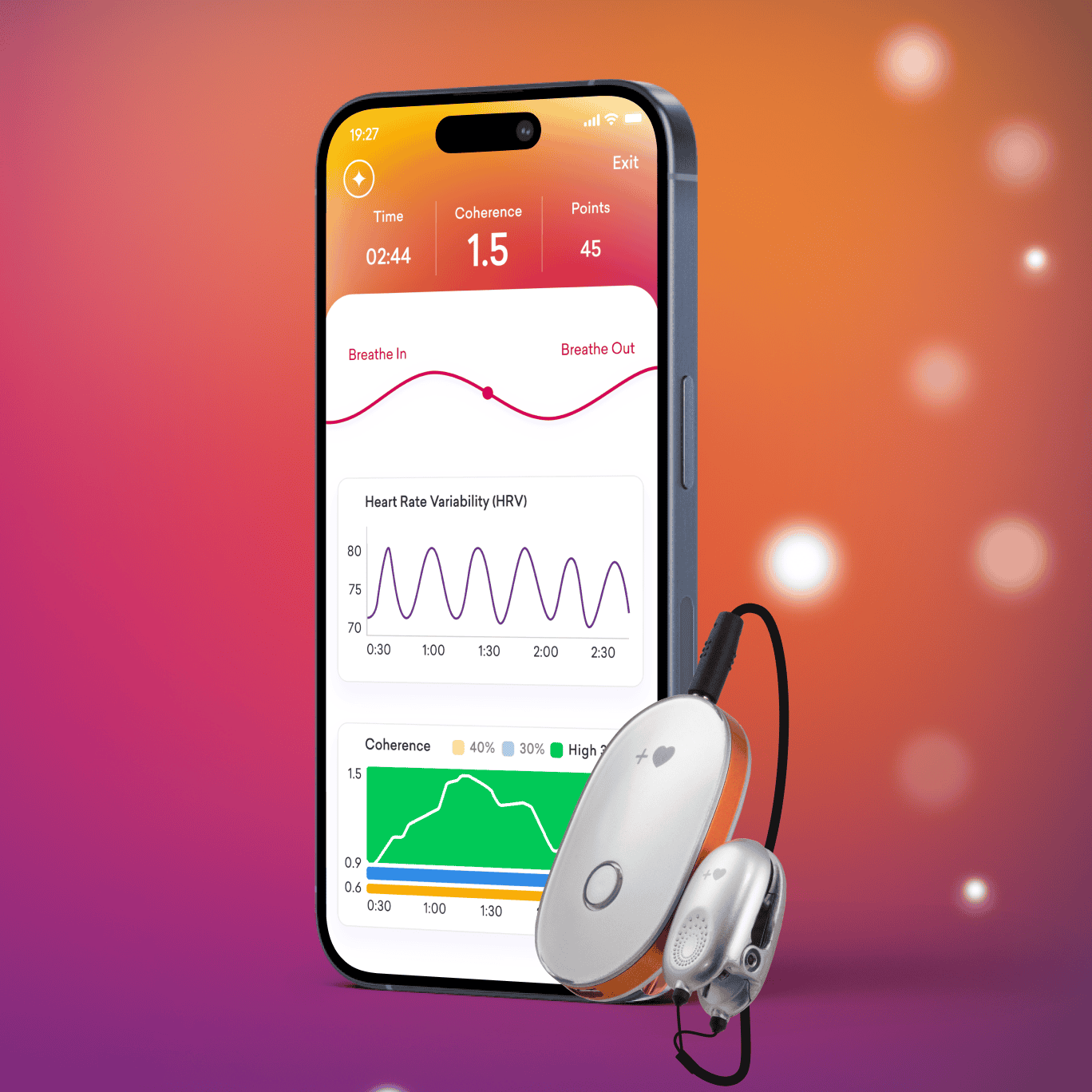 HeartMath Inner Balance Coherence Plus – HRV-Biofeedback-System zur Förderung der Herzkohärenz